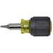 Multi-Bit Screw and Nut Driver, 6-in-1, Stubby